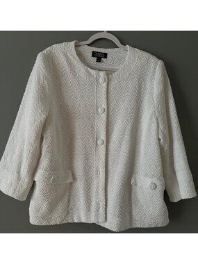 Dennis Basso Women’s XL Retro Glam Blazer Quiet Luxury Grandmacore MOB Wedding